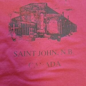 Vintage 1990s City Market Saint John NB Single Stitch Red T-Shirt Adult XL